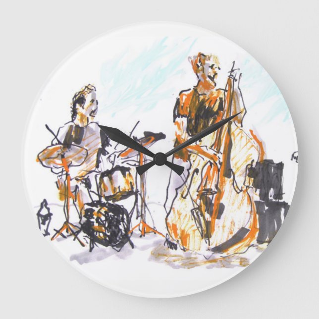 Rock-Musikgruppe Große Wanduhr (Vorderseite)