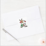 Rock my Christmas Socken Quadratischer Aufkleber<br><div class="desc">Du rockst meine Weihnachtssocken-Aufkleber. Spaß Weihnachten Design. Zeigen Sie Ihre Liebe für jemanden,  der etwas Besonderes ist. Macht ein großartiges Geschenk.</div>