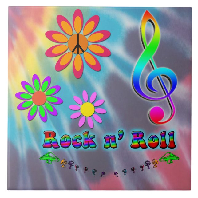 Rock n' Roll Fliese (Vorderseite)