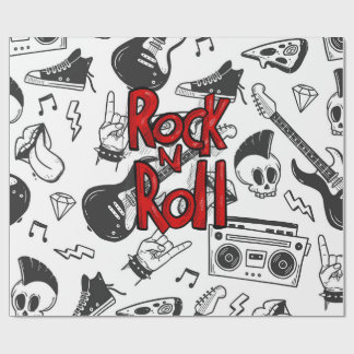Rock N Roll Forever Geschenkpapier