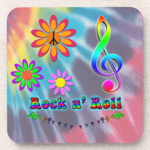 Rock n' Roll Getränkeuntersetzer
