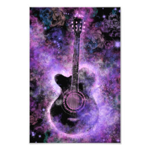 Rock N Roll Gitarre Foto Druck Rock Musik Malerei