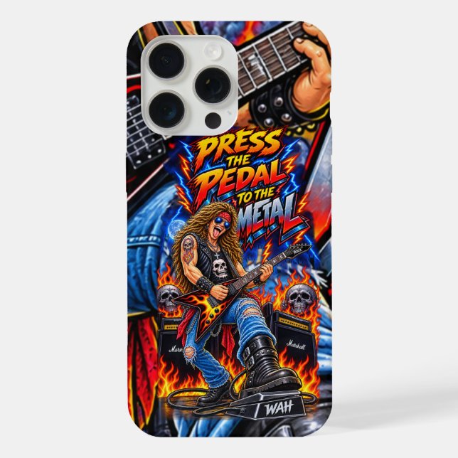 Rock n Roll iPhone 15 Pro Max Hülle (Rückseite)