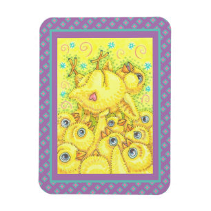 ROCK N ROLL KÜKEN, OSTERFRÜHLINGS-MOSHPIT-MAGNET MAGNET