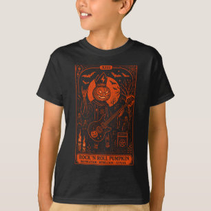 Rock 'N Roll Kürbis Tarot Card Jugend T-Shirt