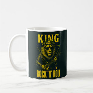 Rock N Roll Löwe Gitarre Spieler Kaffeetasse