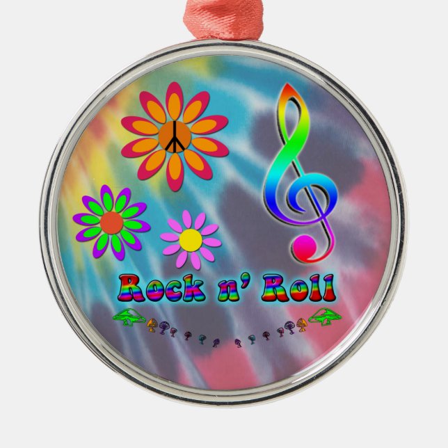 Rock n' Roll Ornament Aus Metall (Vorne)