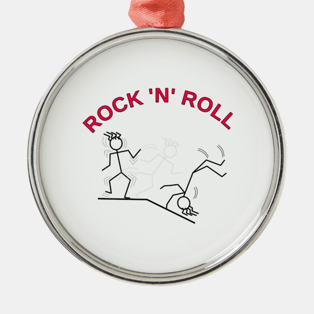 Rock 'N' Roll Ornament Aus Metall (Vorne)