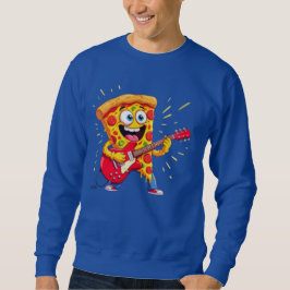 **Rock ’n’ Roll Pizza – Funny Guitar-Playing Slice Sweatshirt