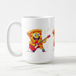 **Rock ’n’ Roll Pizza – Lustige Gitarre spielende Kaffeetasse