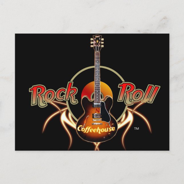 Rock-n-Roll-Postkarten Postkarte (Vorderseite)