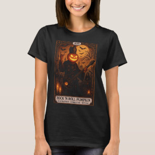 Rock 'N Roll Pumpkin Tarot Card T - Shirt