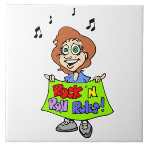 ROCK 'N ROLL REGELN FLIESE