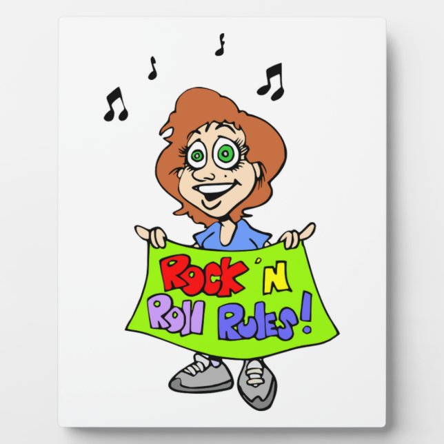 ROCK 'N ROLL REGELN FOTOPLATTE (Vorderseite)