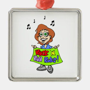 ROCK 'N ROLL REGELN ORNAMENT AUS METALL