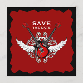Rock 'n' Roll Save the Date Einladung