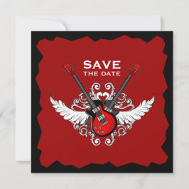 Rock 'n' Roll Save the Date Einladung