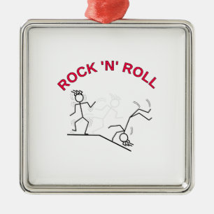 Rock 'N' Roll Silbernes Ornament
