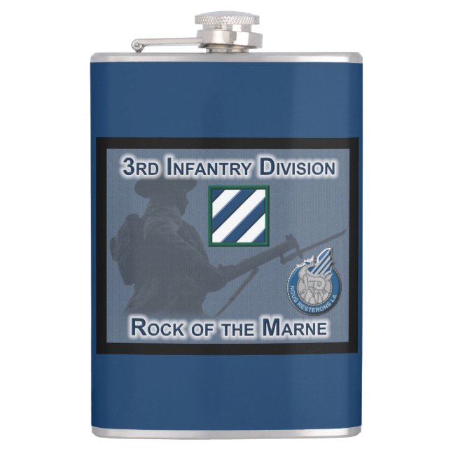 "Rock of the Marne" 3. Infanterie-Division Flachmann (Vorderseite)