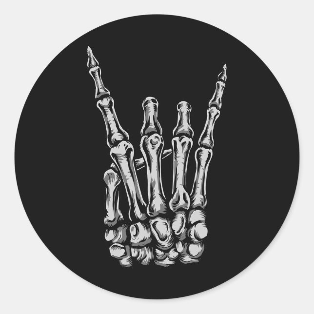 Rock on Band T-Shirts für Frauen Rock and Roll s f Runder Aufkleber (Vorderseite)