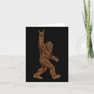 Rock On Bigfoot - Concept Buddy - Hand Drawn Sasqu Karte