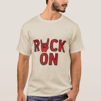 Rock On - Bold Red Typografy Music Design