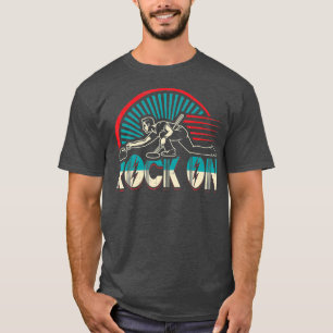 Rock on Curling Winter Sports Skip Bonspiel 2020 T-Shirt
