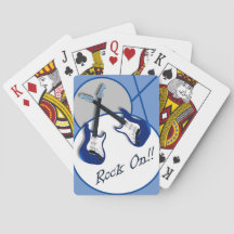 Rock on Double Blue Gitarre spielen Karten