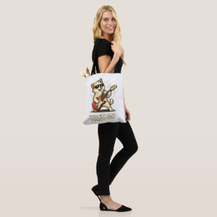 Rock On Gitarre Hund Lustige Rockmusik Tasche