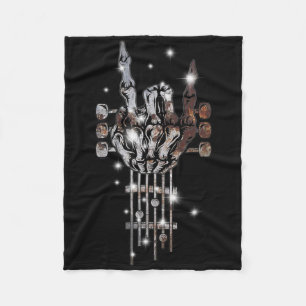 Rock on Gitarre Neck Konzert Bynd T-Shirts für Fra Fleecedecke