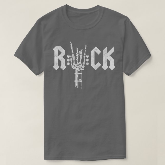 Rock On Gitarre Neck Konzertband T-Shirts für Dame (Design vorne)