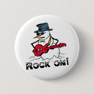 Rock On Gitarre Snowman spielen Button