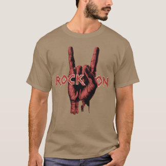 Rock On Heavy Metal Hörner Mädchen T-Shirt