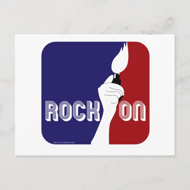 Rock-On-Logo Postkarte (Vorderseite)