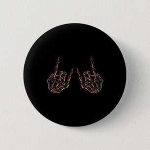 Rock On Rock Star Buddy Konzert - Halloween Skelet Button