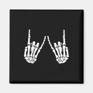 Rock On Rock Star Skeleton Hands Halloween-Kostüm Magnet