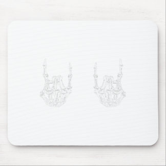 Rock On Rock Star Skeleton Hands Rocker Spaß Hallo Mousepad