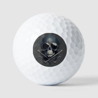 Rock on Skull T-Shirt Golfball