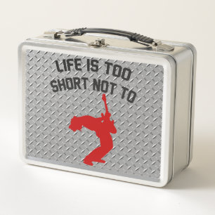 Rock-Out-Imitate Diamant Plättchen Metalldose Metall Brotdose