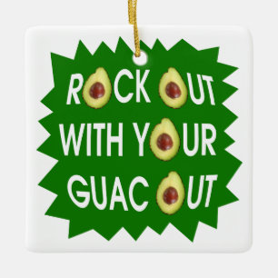 Rock out mit deinem Guac Keramikornament