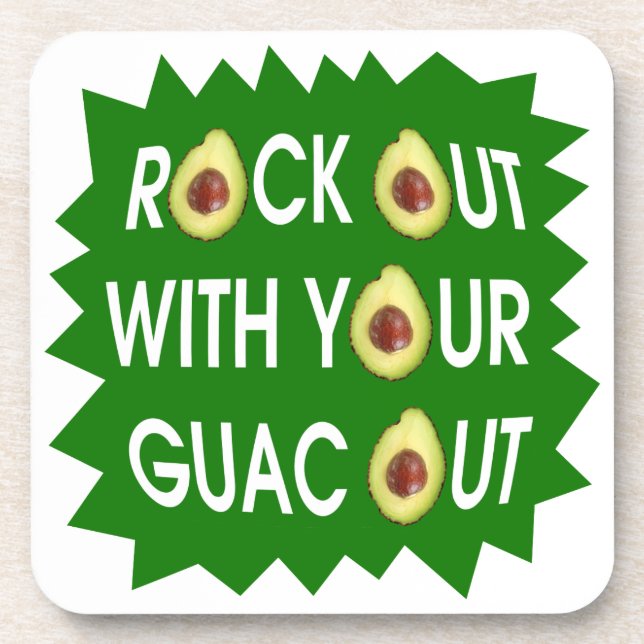 Rock out mit deinem Guac Untersetzer (Vorderseite)