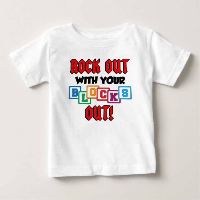 Rock out mit deinen Blöcken Baby T-shirt (Vorderseite)