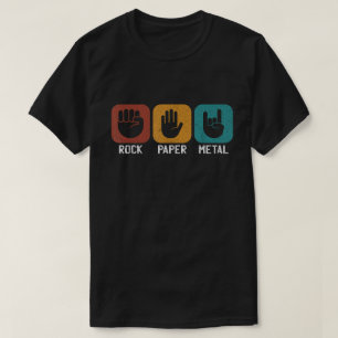 Rock-Paper-Metal-Fun-Shirt für Musikliebhaber T-Shirt