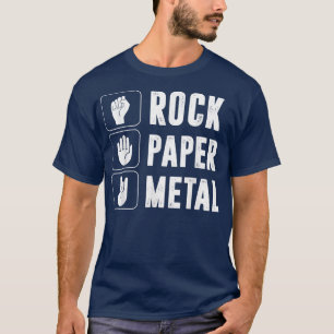 Rock Paper Metalmusic Rock Punk Musik Funny Rock T-Shirt