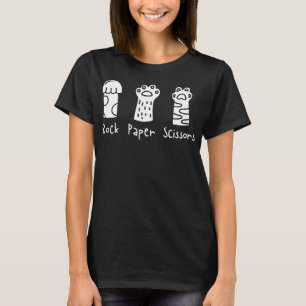 Rock Paper Scheren Handkatzenpaws Katzenklatsche L T-Shirt