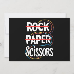 Rock Paper Scissan Lesbian Funny Gay Pride LGBT Einladung