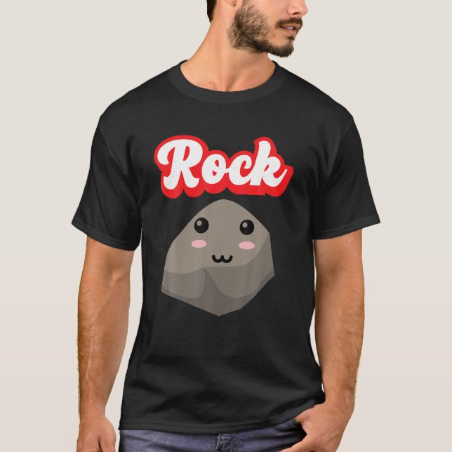 Rock Paper Scissors Funny Matching Halloween Grupp T-Shirt (Vorderseite)