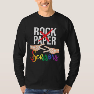 Rock Paper Scissors - Lesbische Lgbtq Que Gay Prid T-Shirt