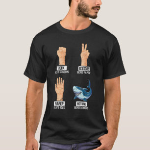 Rock Paper Scissors Nothing Beats Sharks T-Shirt