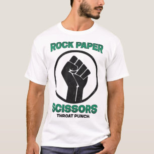 Rock Paper Scissy Throat Punch I Win T-Shirt